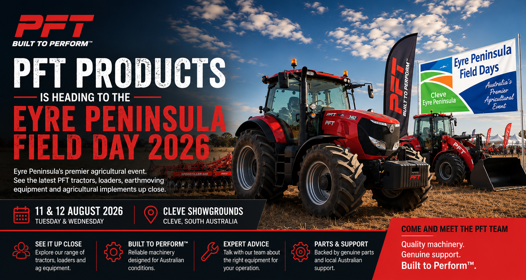 PFT Products is Heading to the Eyre Peninsula Field Days 2026